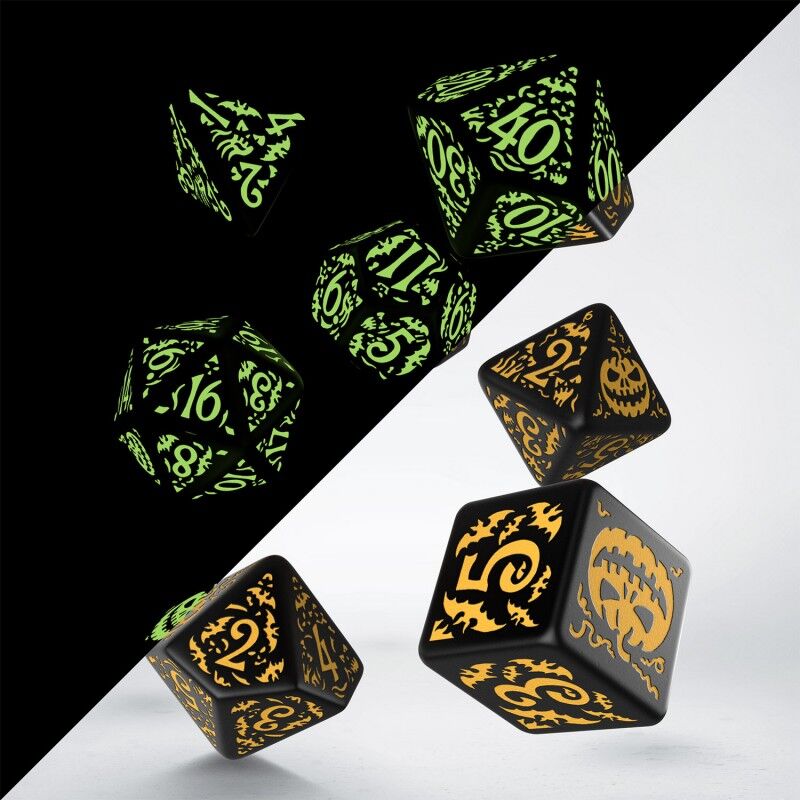 Q Workshop | Jack O’Lantern Dice Set | Halloween Pumpkin