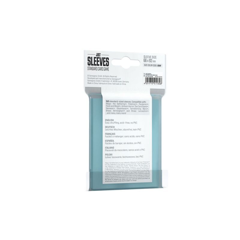 Gamegenic | Clear | Standard Card Game Sleeves 50 stk