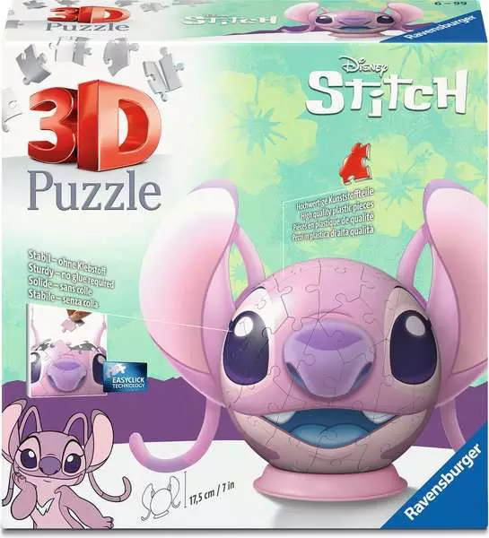 Ravensburger | Disney Stitch Angel mit Ohren | 3D PuzzleBall