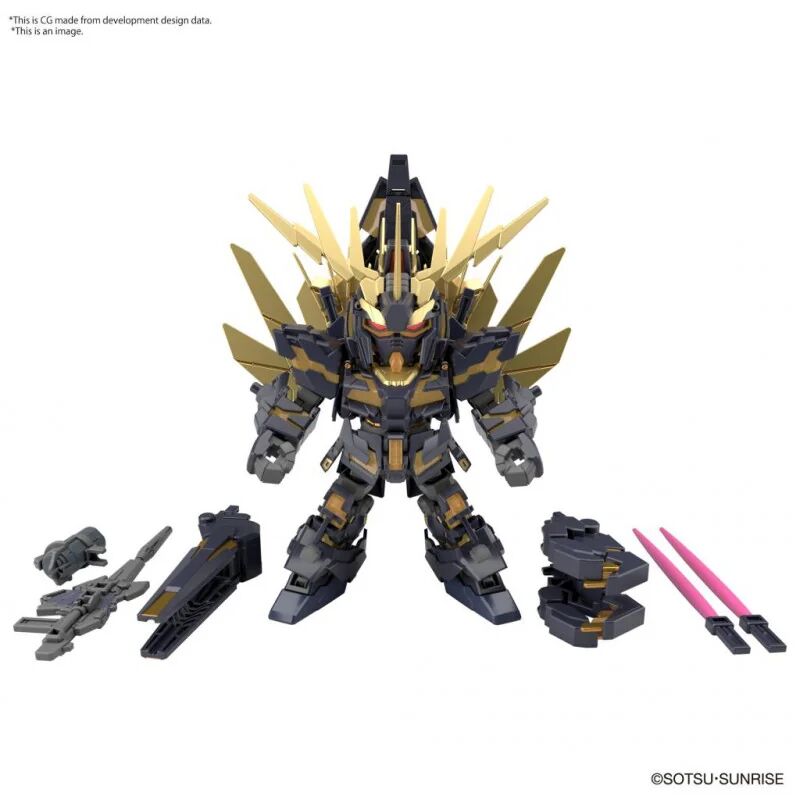Bandai: SD Gundam Cross Silhouette Unicorn Gundam 2 Banshee – Mobile Suit Gundam (8cm)