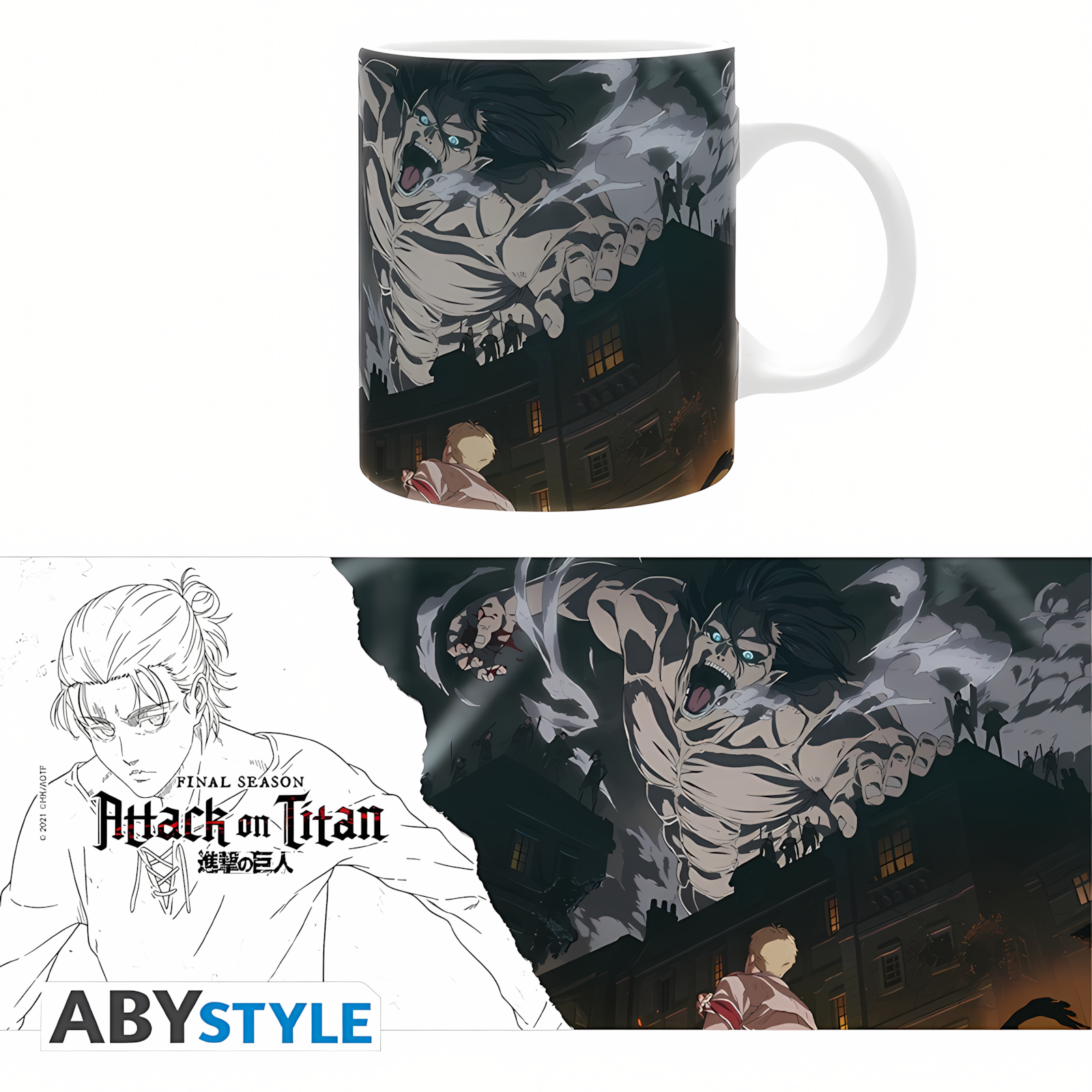 Abysse: Attack On Titan - Mug (320ml) - Key Art S4