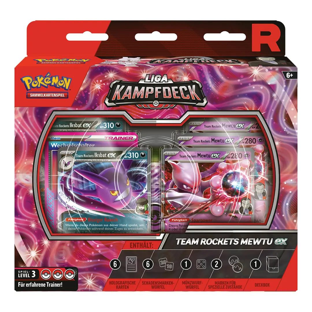 Pokémon TCG | Team Rockets Mewtu EX | Liga-Kampfdeck (DE)