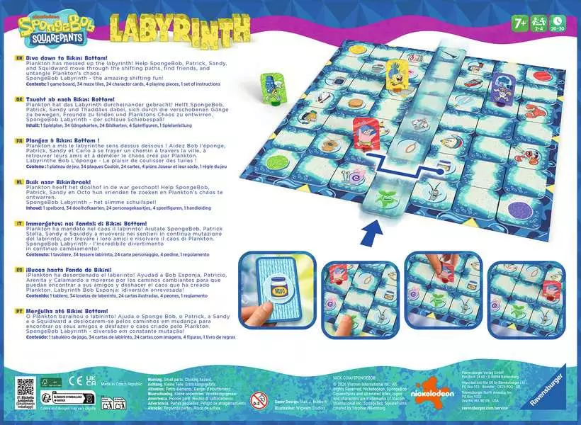 Ravensburger | SpongeBob Labyrinth | Gesellschaftsspiel & Brettspiel