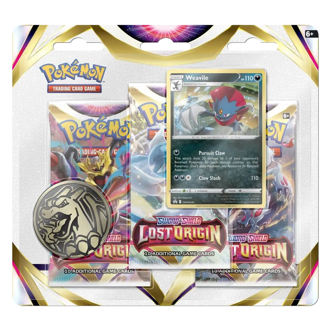 Pokémon TCG: Lost Origin (SWSH11) - 3er Blister Weavile (EN)