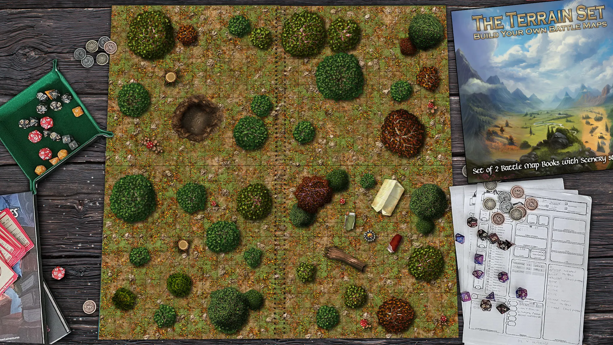 Loke Battlemats: The Terrain Set Build Your Own Battle Map Kit - Rpg ...