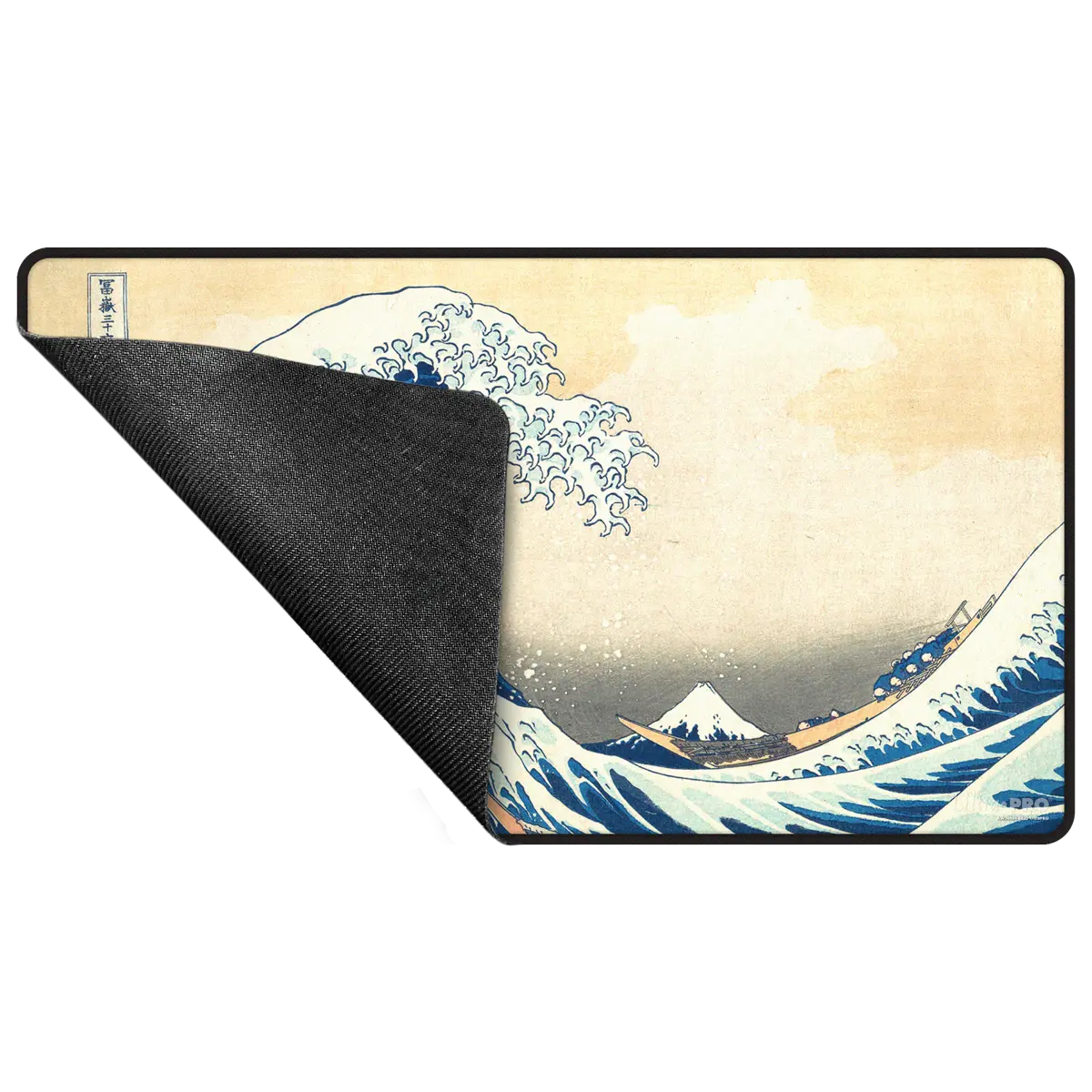 Ultra Pro: The Great Wave off Kanagawa - Black Stitched Playmat