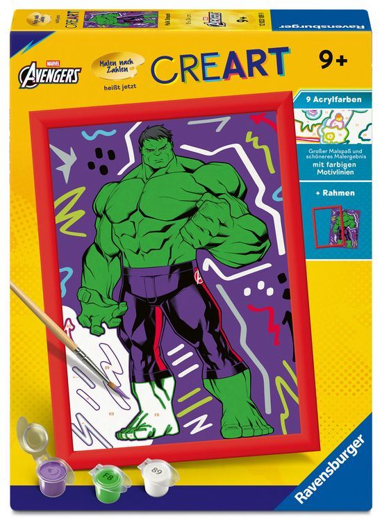 Ravensburger | Hulk Smash CreArt Malen nach Zahlen | Marvel