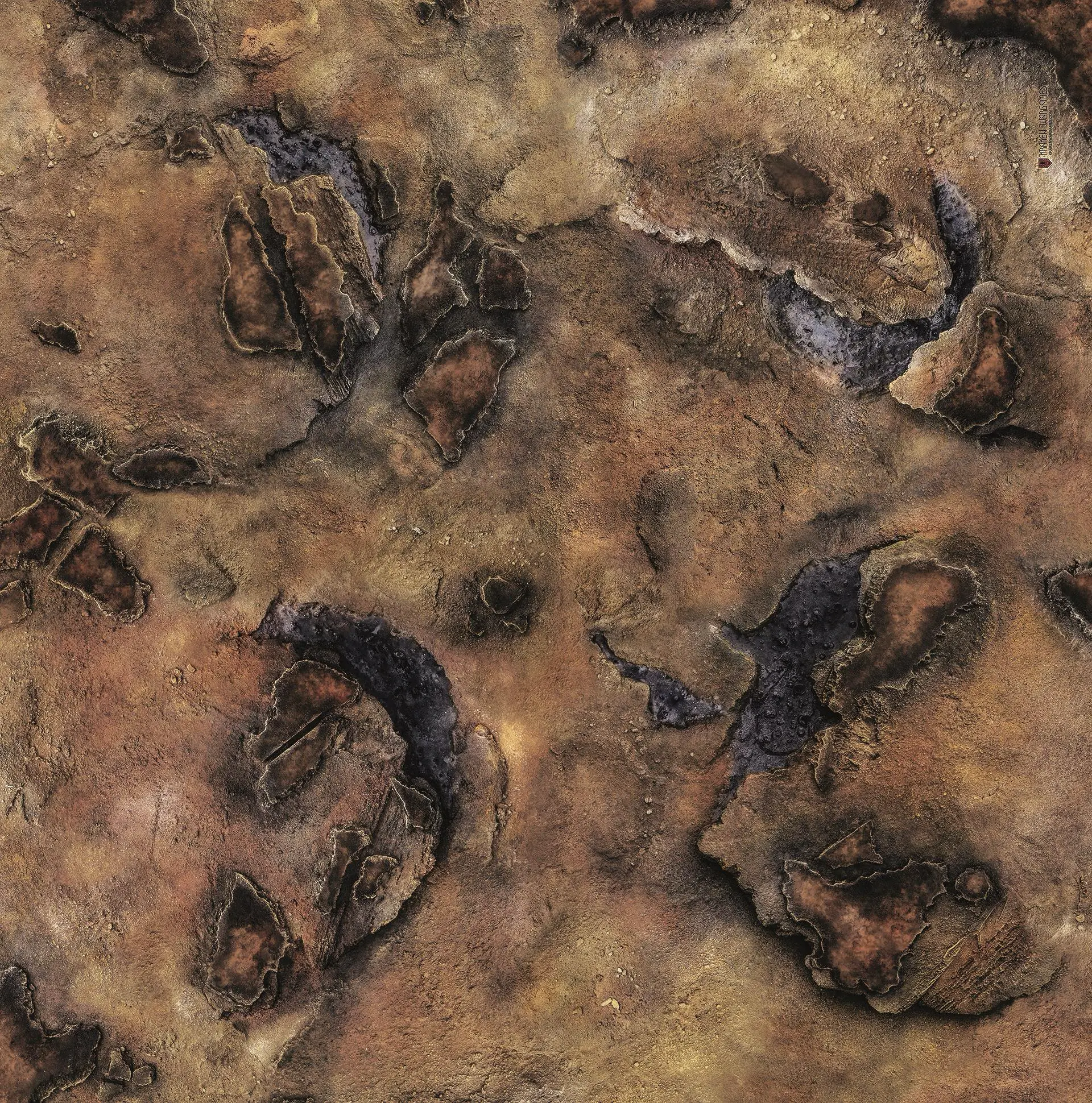 Kraken Wargames | Havoc Desert | Tabletop Playmat (91x91cm)