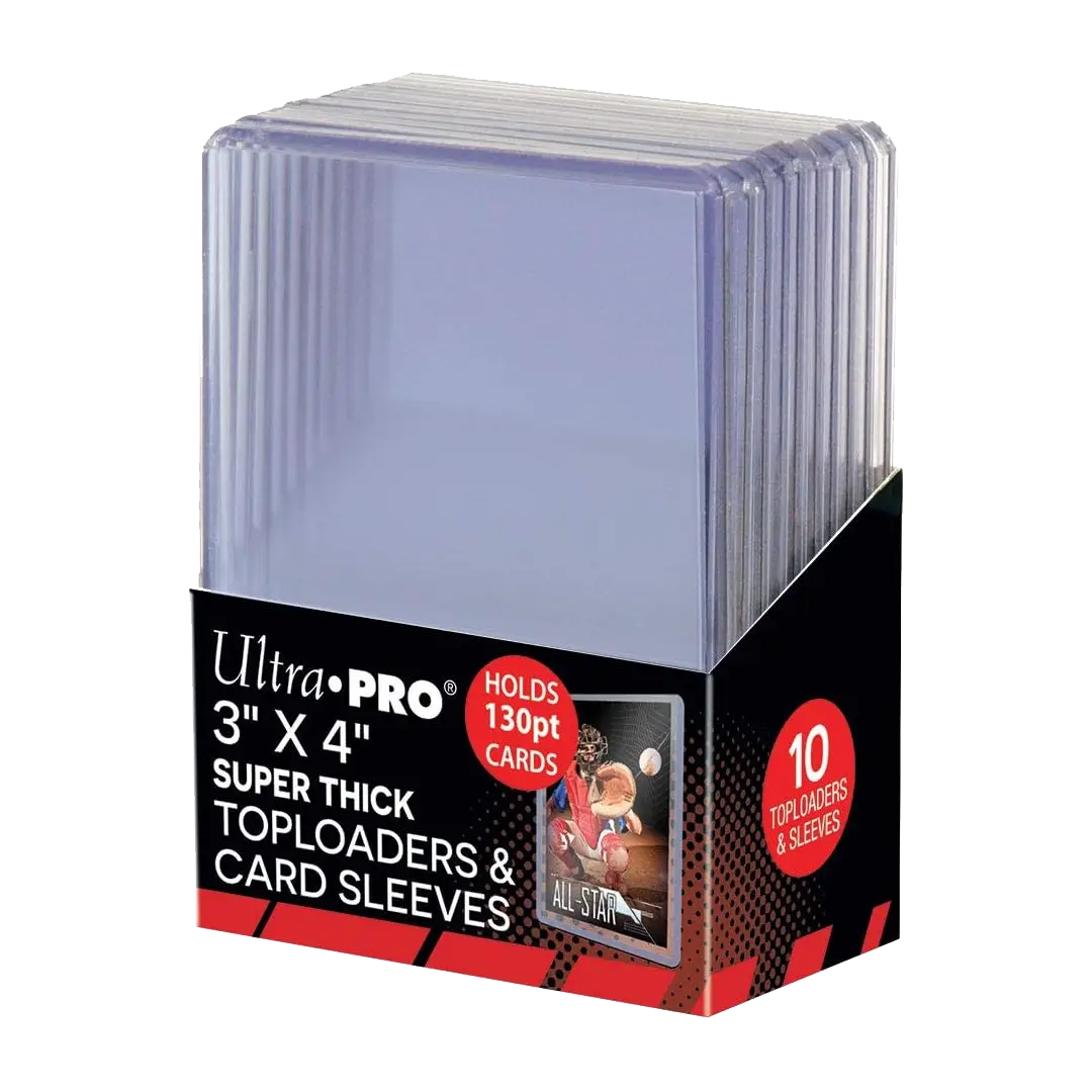 Ultra Pro: 3"x4" Super Thick 130PT Toploaders & Thick Card Sleeves Combo - 10ct