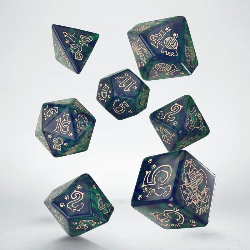 Q Workshop | Whiskers | Jumbo Cats Dice Set