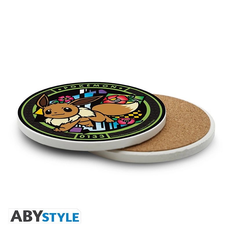 Abysse | Pokémon | Eevee Ceramic Coasters