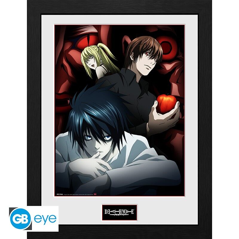 Abysse: Death Note - Framed Print (30 x 40cm) - Light, L & Misa