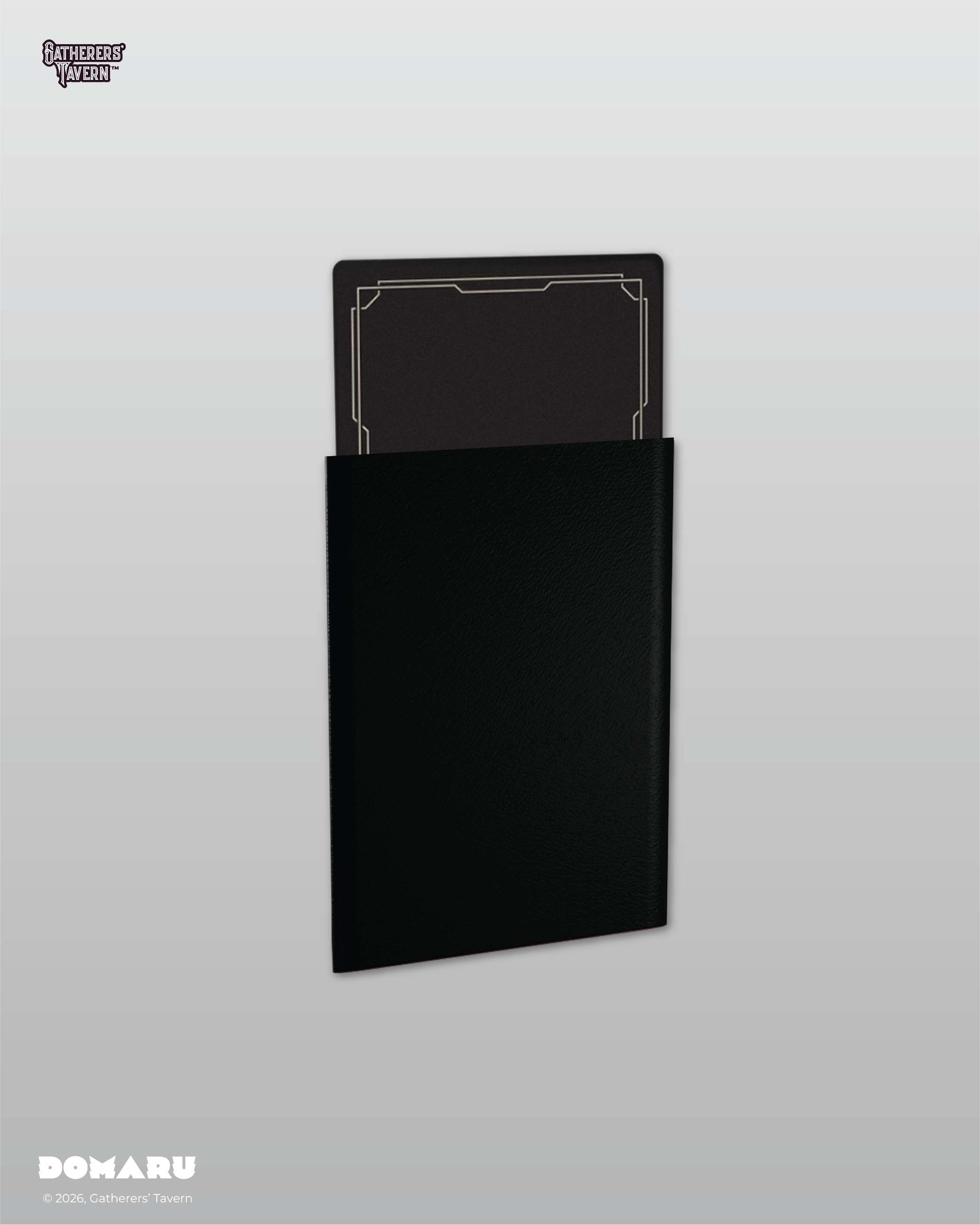 Gatherers' Tavern | Regular Fit Standard Sleeves Gothic Black | Domaru (100 Sleeves)