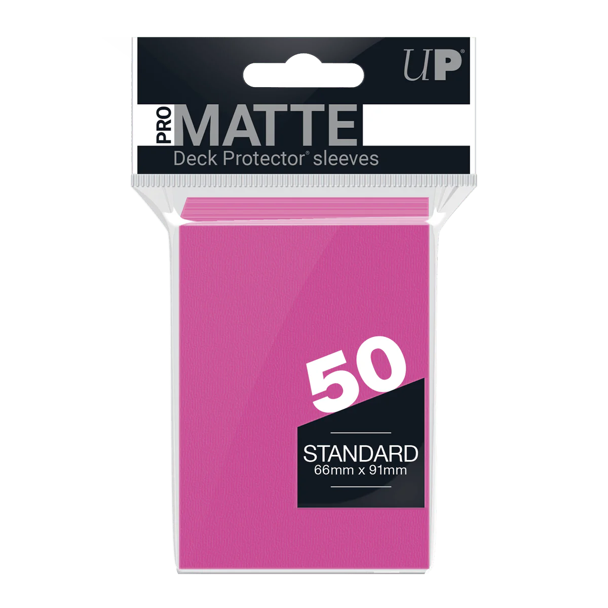 Ultra Pro: PRO-Matte 50ct Standard Deck Protector® Sleeves - Bright Pink