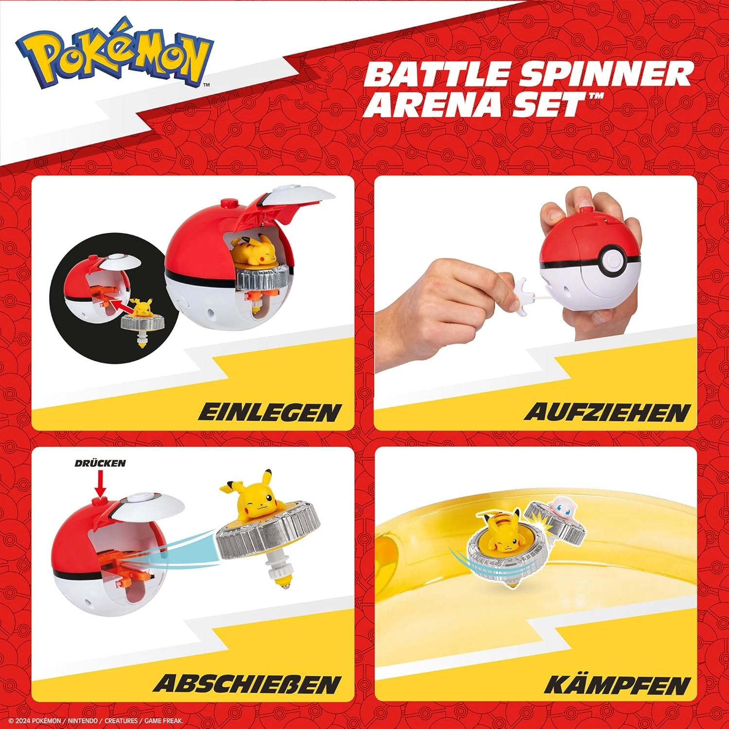 Pokémon | Schiggy & Pokéball | Battle Spinner Arena Pack