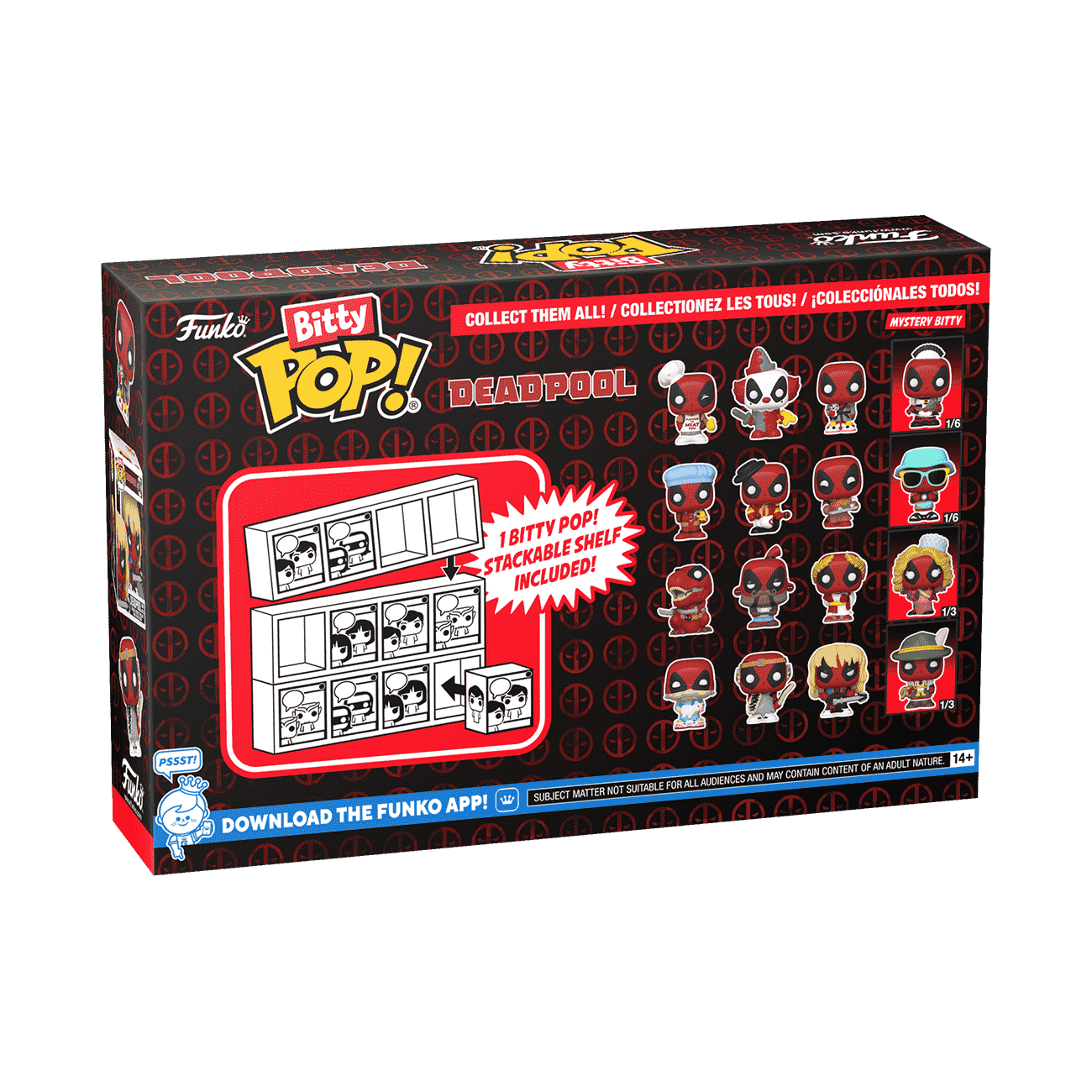 Bitty POP!: Deadpool - Dinopool 4PK - Deadpool
