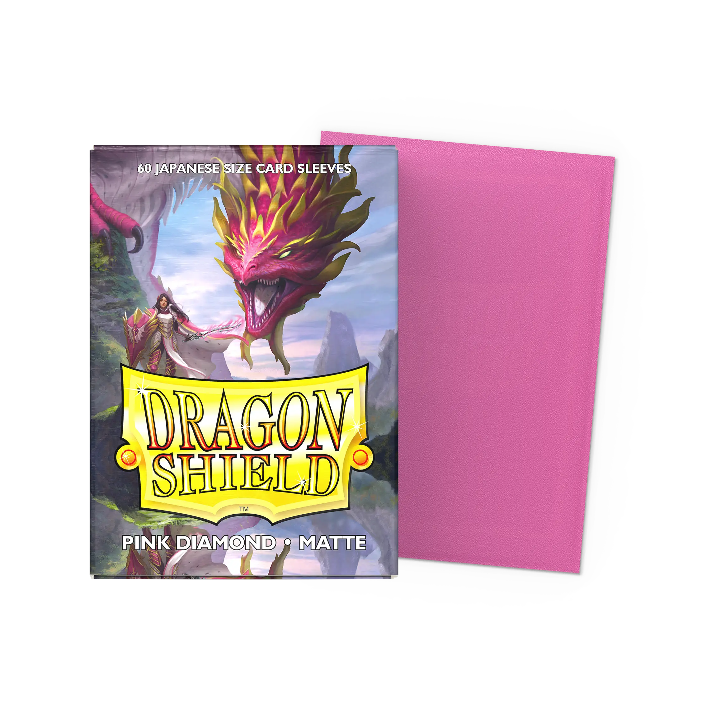Dragon Shield: Pink Diamond - Matte Sleeves - Japanese Size