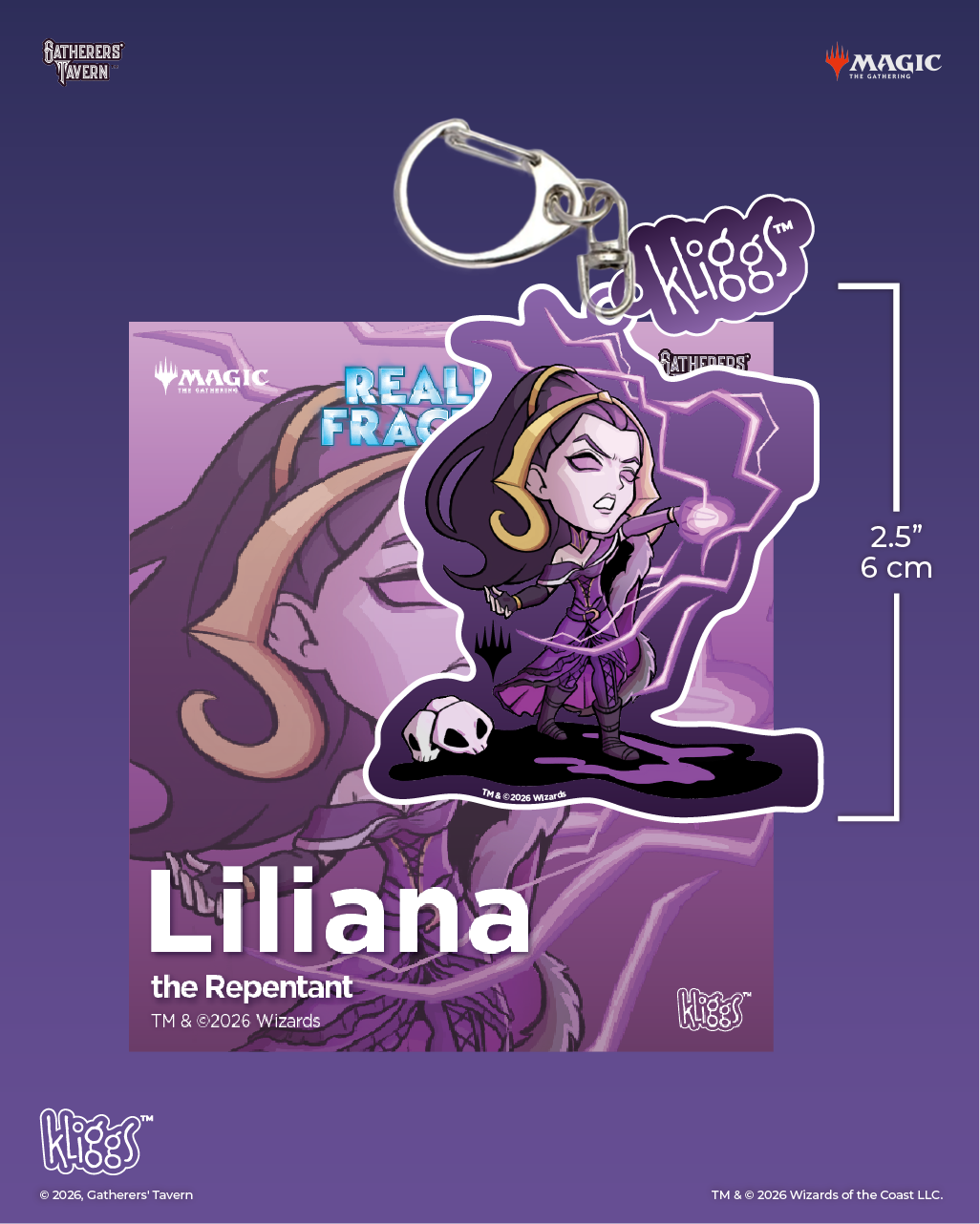 Gatherers' Tavern | Liliana the Repentant Kliggs Reality Fracture Keychain | Magic: The Gathering
