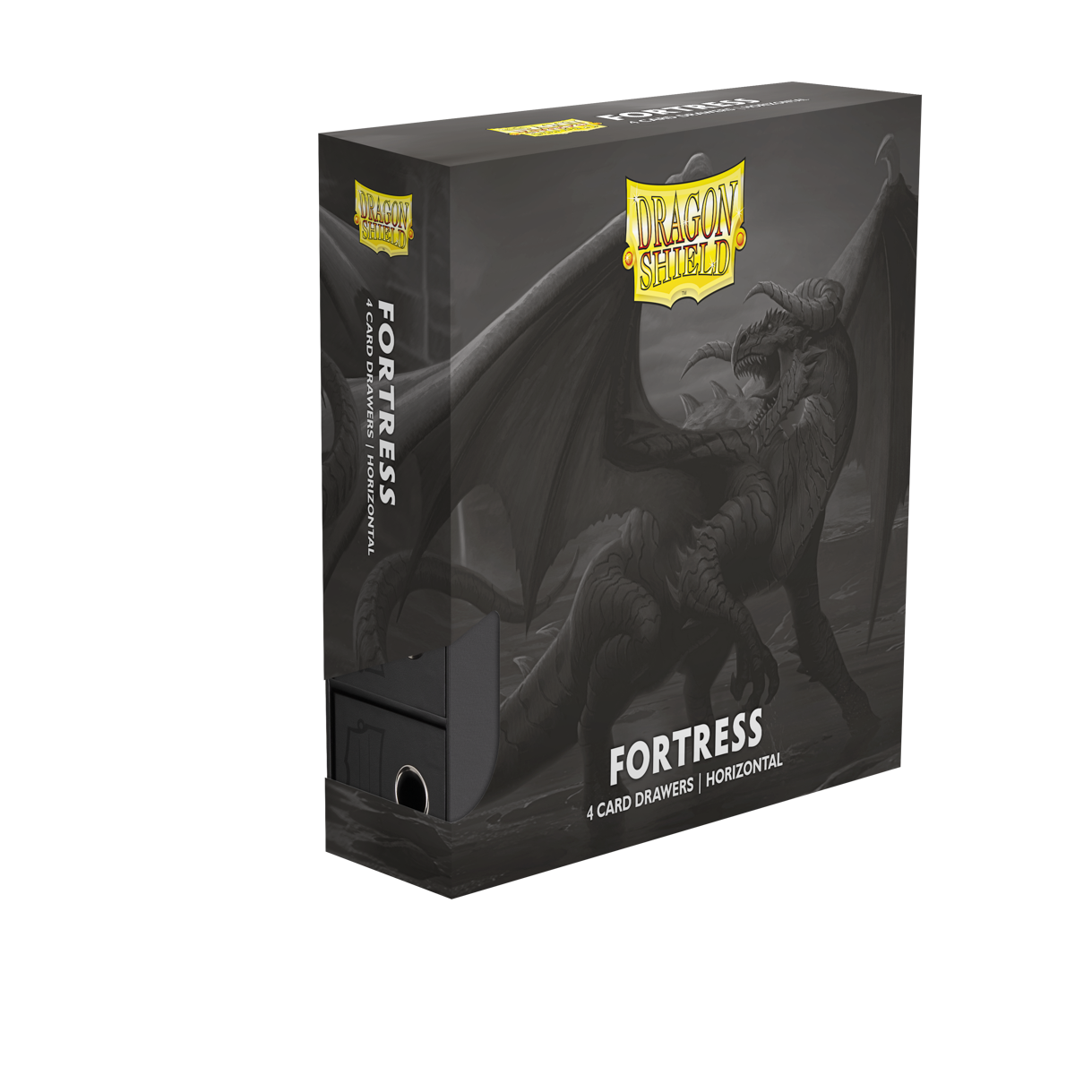 Dragon Shield | Fortress Card Drawer | Horizontal 4 Black