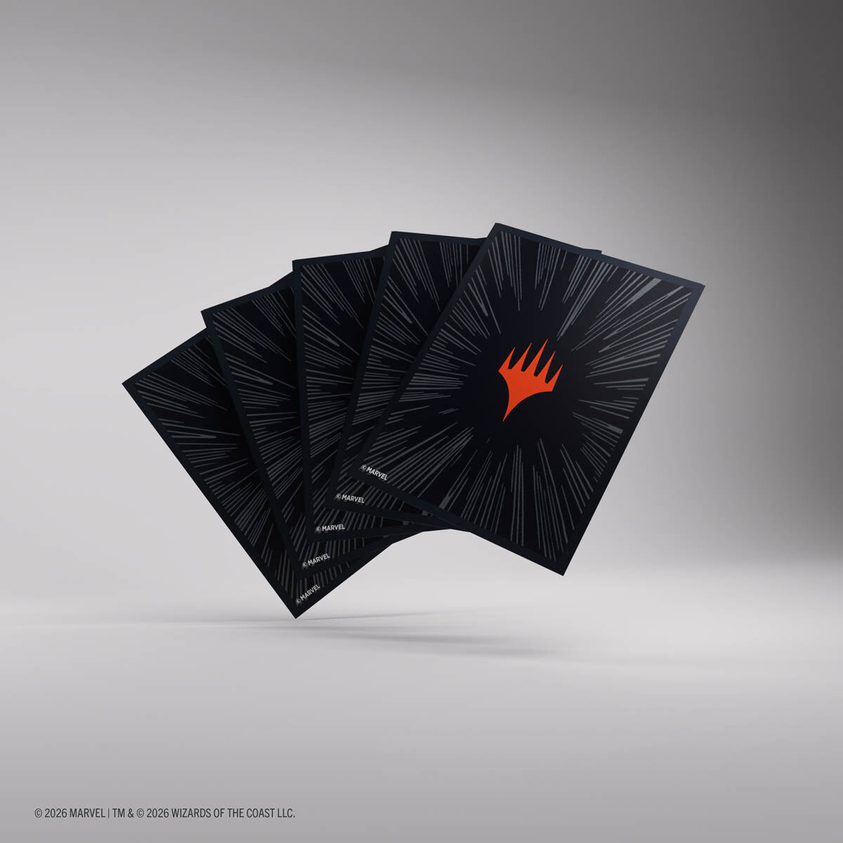 Gamegenic | Marvel Super Heroes - Comic Burst Black | Premium Double Sleeving Pack