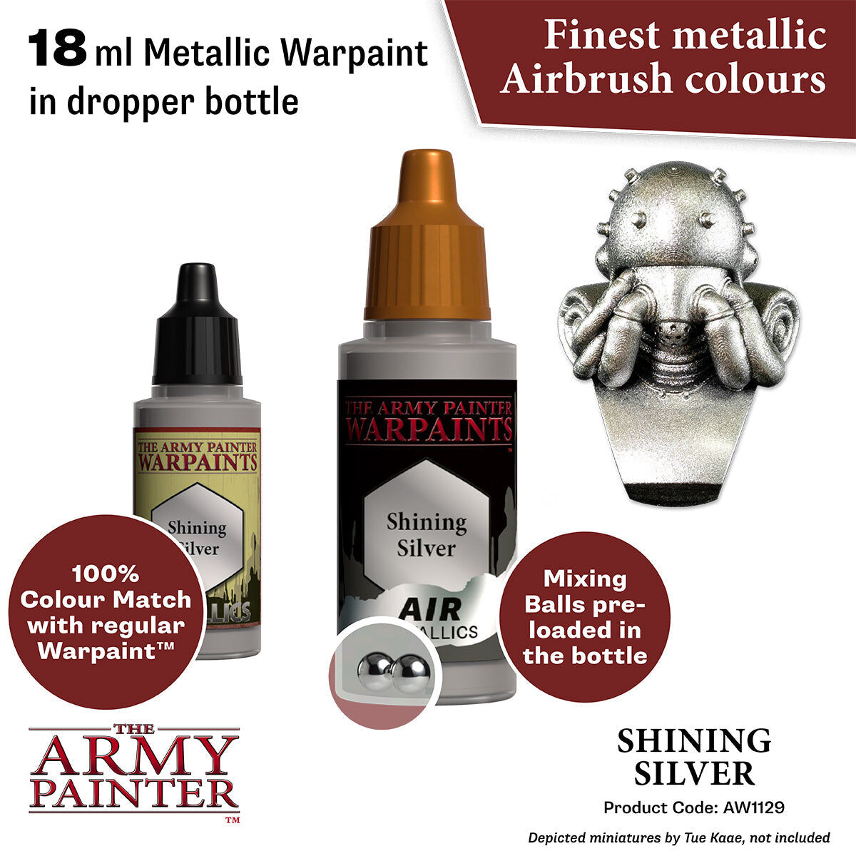 The Army Painter - Shining Silver - Warpaints Air Metallics