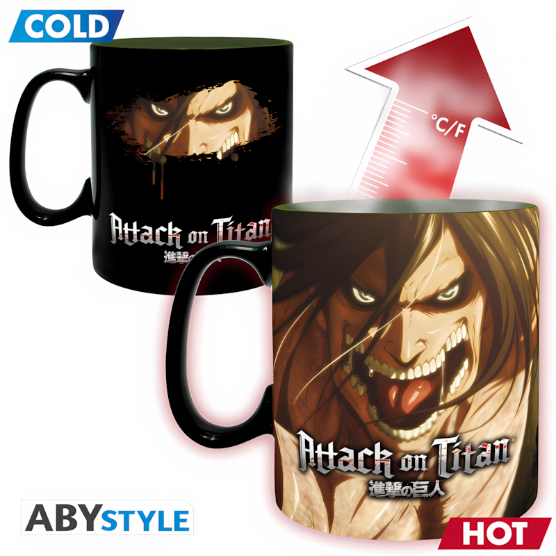 Abysse: Attack On Titan - Mug Heat Change 460ml - Titan S3