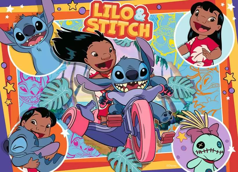 Ravensburger | Disney Stitch | Aloha! 4x 100 Teile | Puzzle
