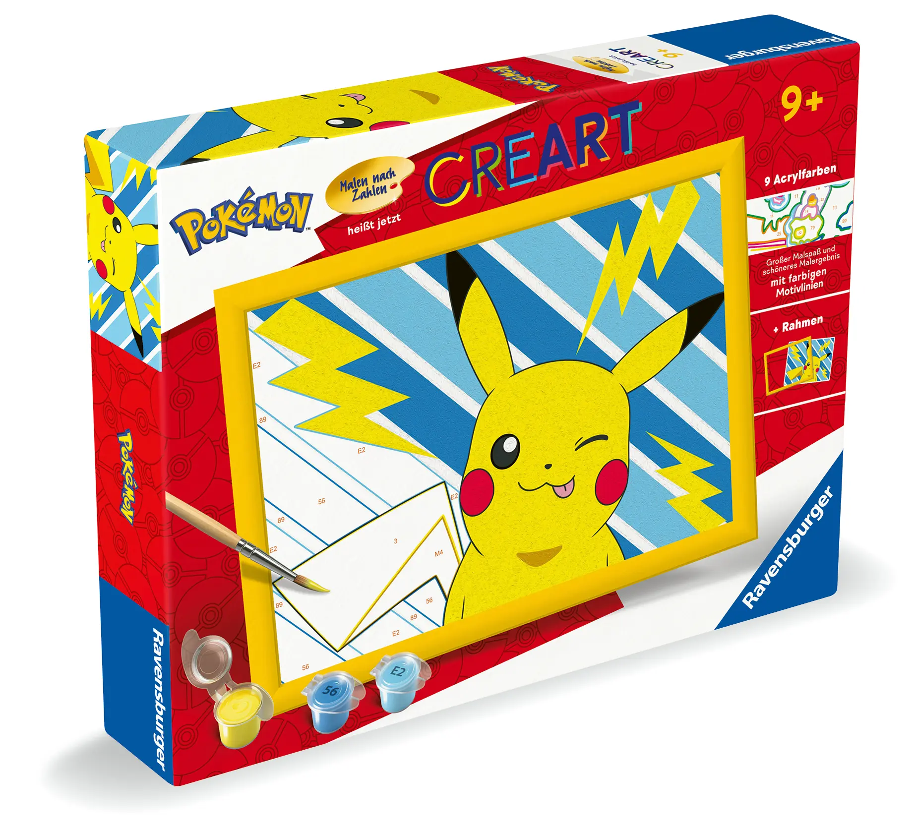 Ravensburger | Pokémon Freches Pikachu | Cre Art Malen nach Zahlen