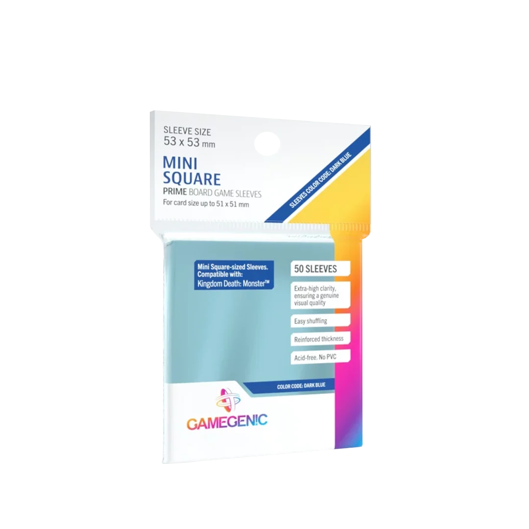 Gamegenic | Prime Board Game Sleeves |Dark Blue 53x53mm (50pc)