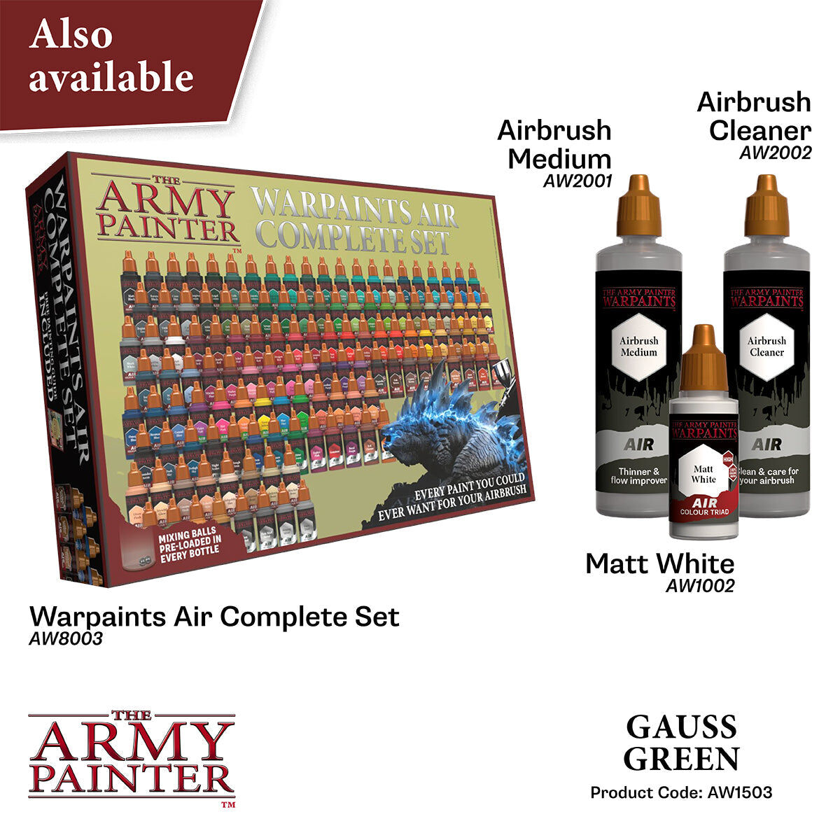 The Army Painter - Gauss Green - Warpaints Air Fluorescent