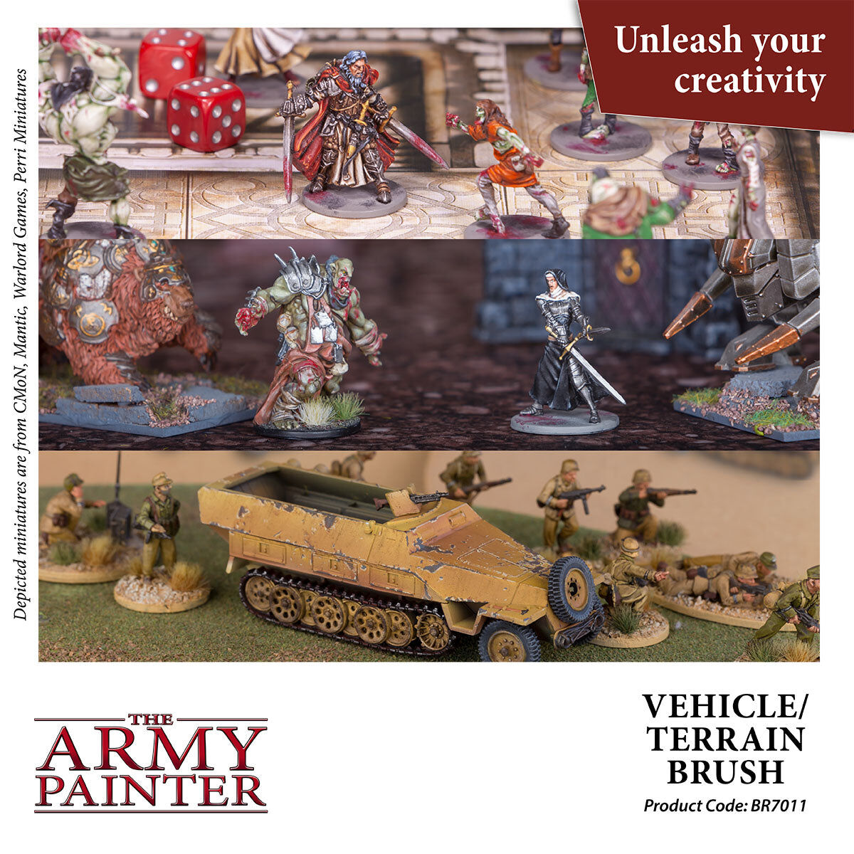 The Army Painter - Vehicle & Scenery - Wargamer Brush