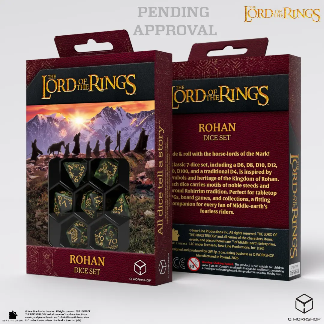 Q Workshop | Rohan | The Lord Of The Rings Dice Set