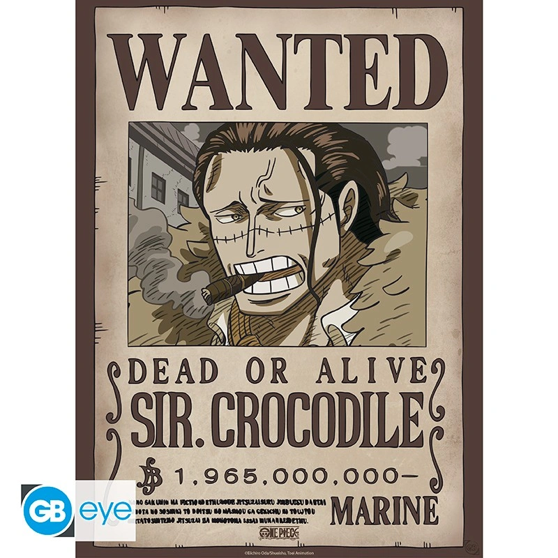 One Piece | Chibi Poster (52 x 38cm) Wanted Crocodile Wano | Poster