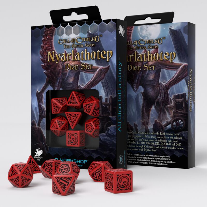 Q Workshop | Nyarlathotep | Call Of Cthulhu Dice Set