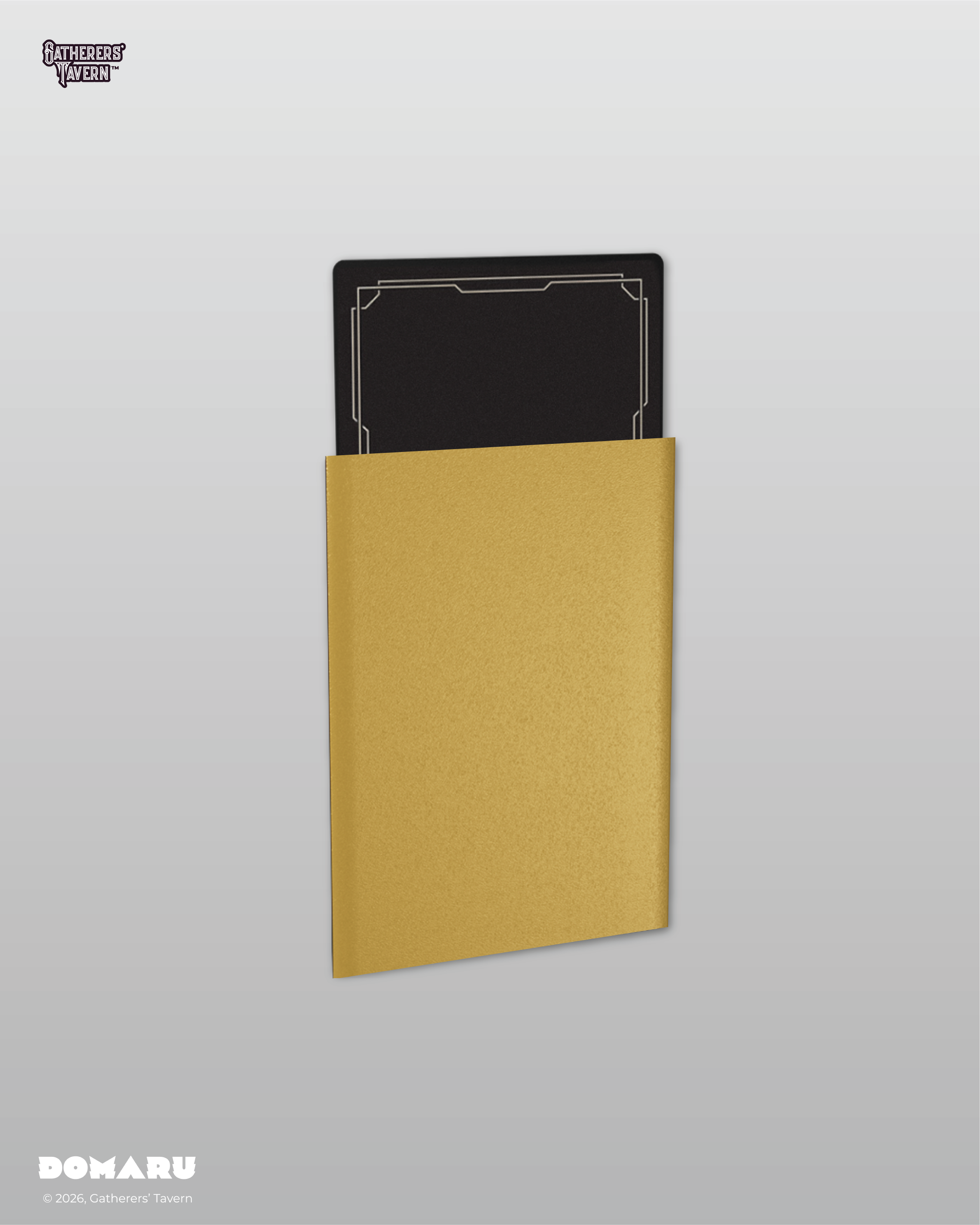 Gatherers' Tavern | Regular Fit Standard Sleeves Sunspire Gold | Domaru (100 Sleeves)