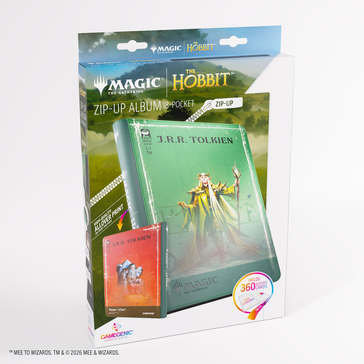 Gamegenic | MTG: The Hobbit - Thranduil, the Elvenking/The MountainKing | Zip-Up Album 18-Pocket