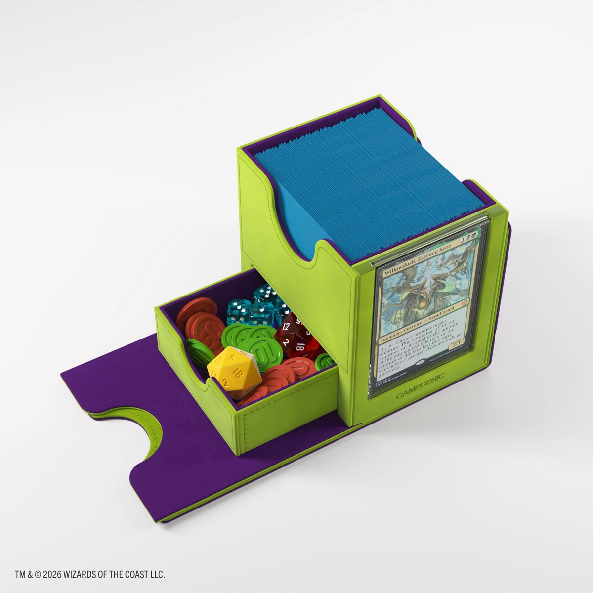 Gamegenic | Secrets of Strixhaven - Grün/Lila | Deckbox Sidekick Plus100+ XL