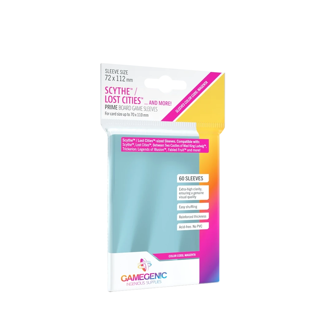 Gamegenic - Prime Board Game Sleeves - Magenta 72x112 -60