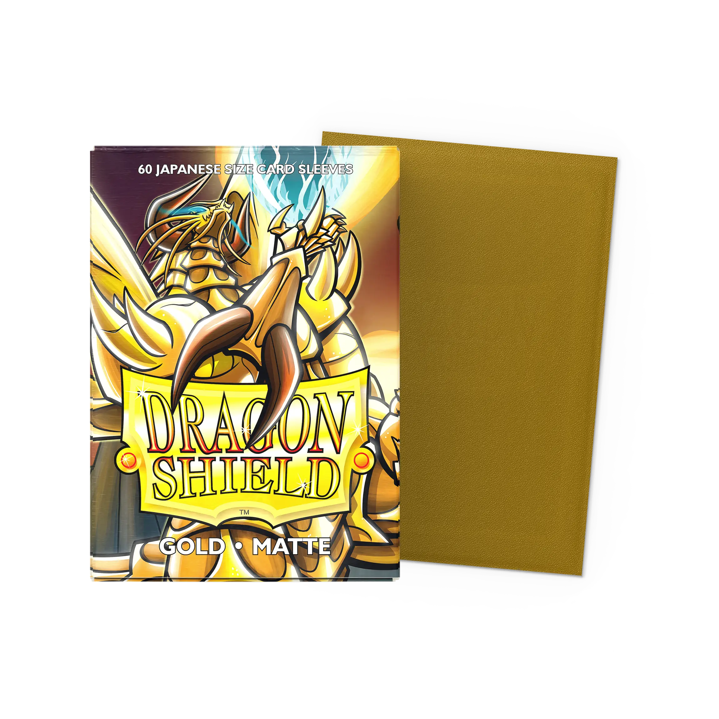 Dragon Shield: Gold - Matte Sleeves - Japanese Size