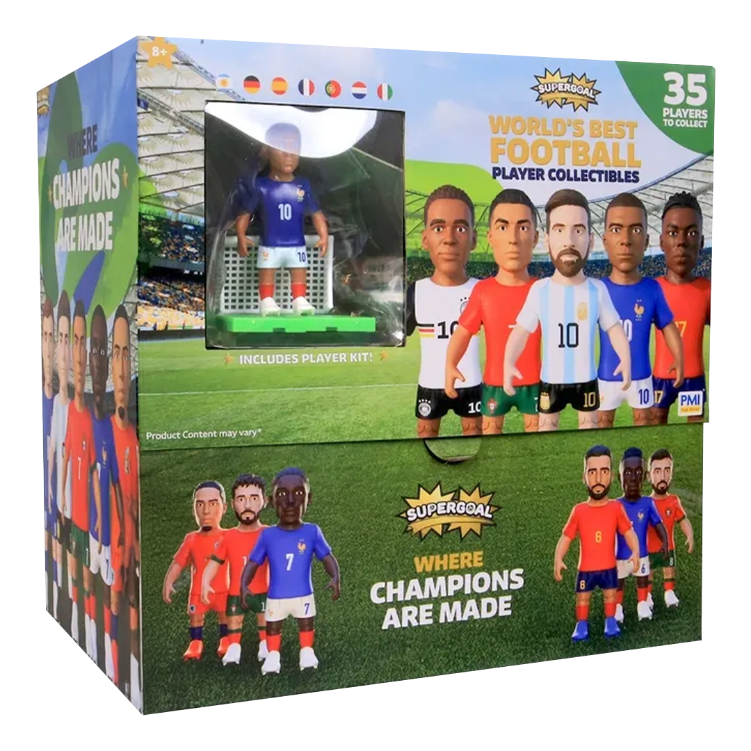 Jazwares | Supergoal Mundial - Shoe Capsule Collectibles | Display mit 12 Figuren
