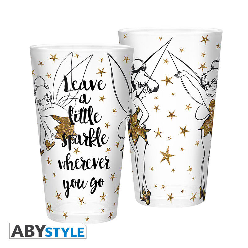 Abysse | Tinkerbell Glas Gold-Glitter | Disney