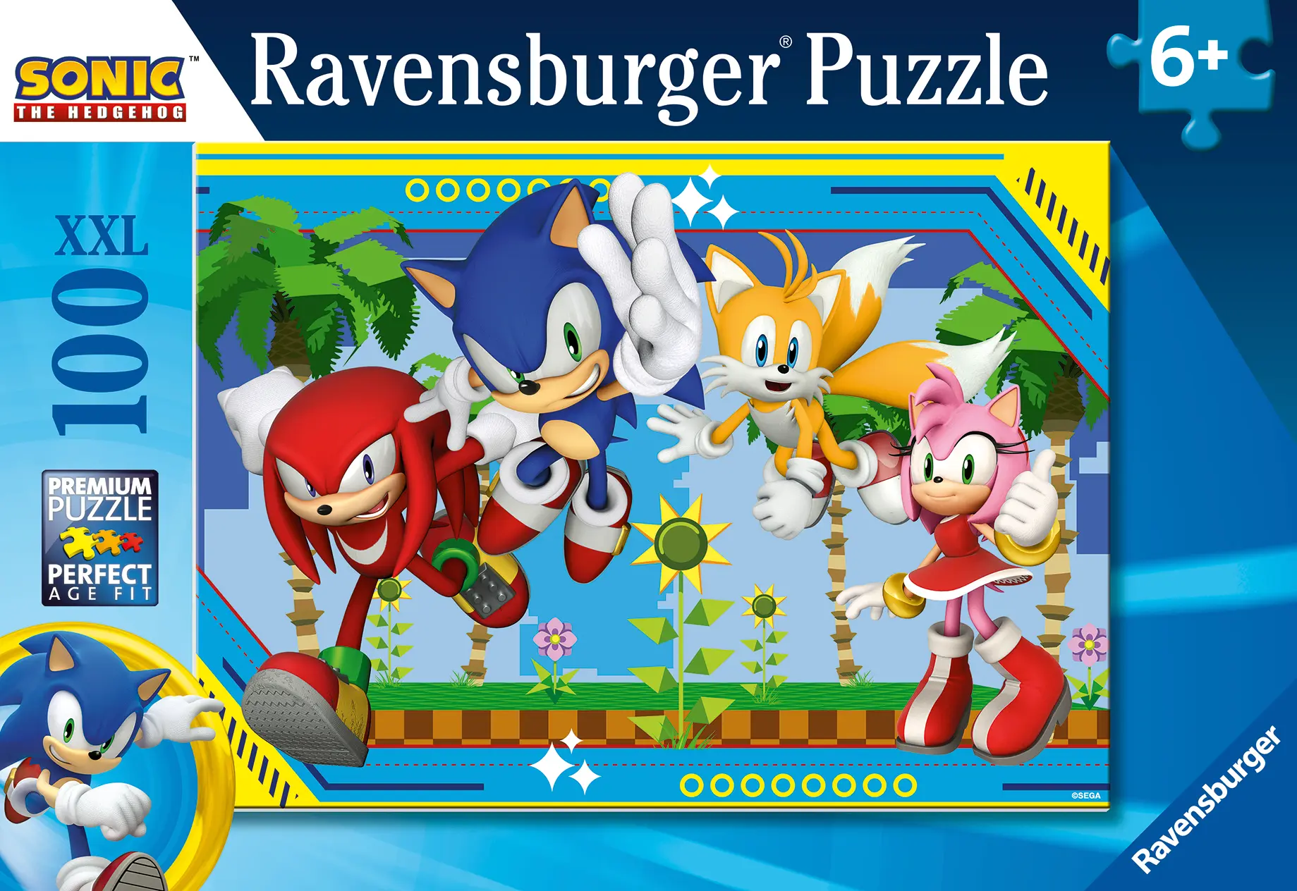 Ravensbuger | Sonic kann nichts aufhalten | 100 Teile Puzzle