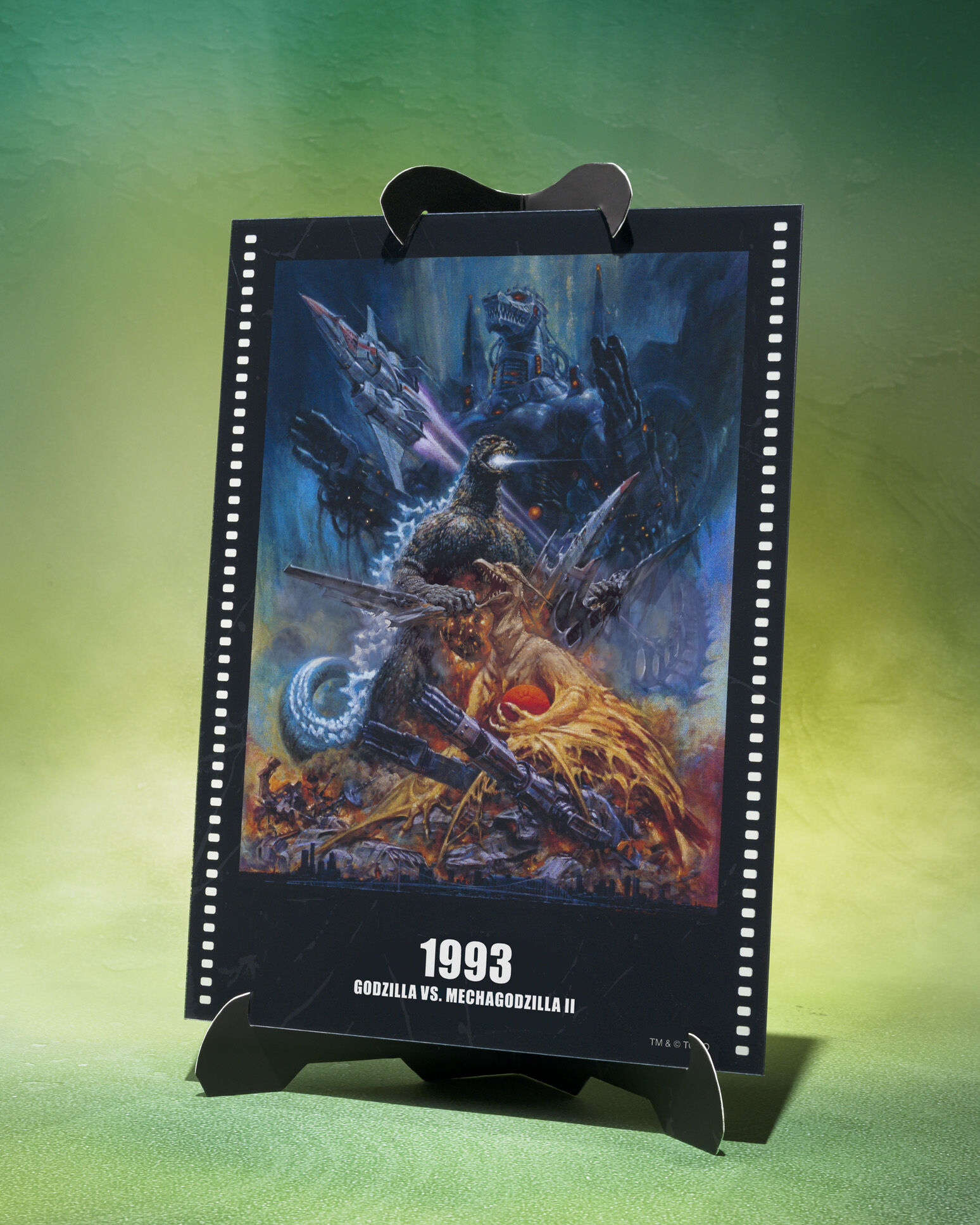 Tamashii Nations | Godzilla S.H.MonsterArts & Godzilla vs. Mechagodzilla II Poster Coloring Ver. (16cm) | Godzilla