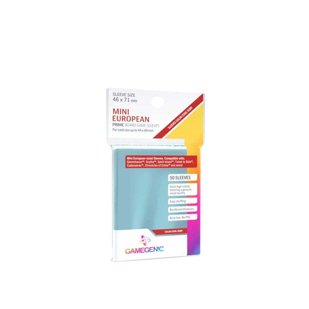 Gamegenic | Prime Board Game Sleeves | Ruby 46x71mm (50pc)
