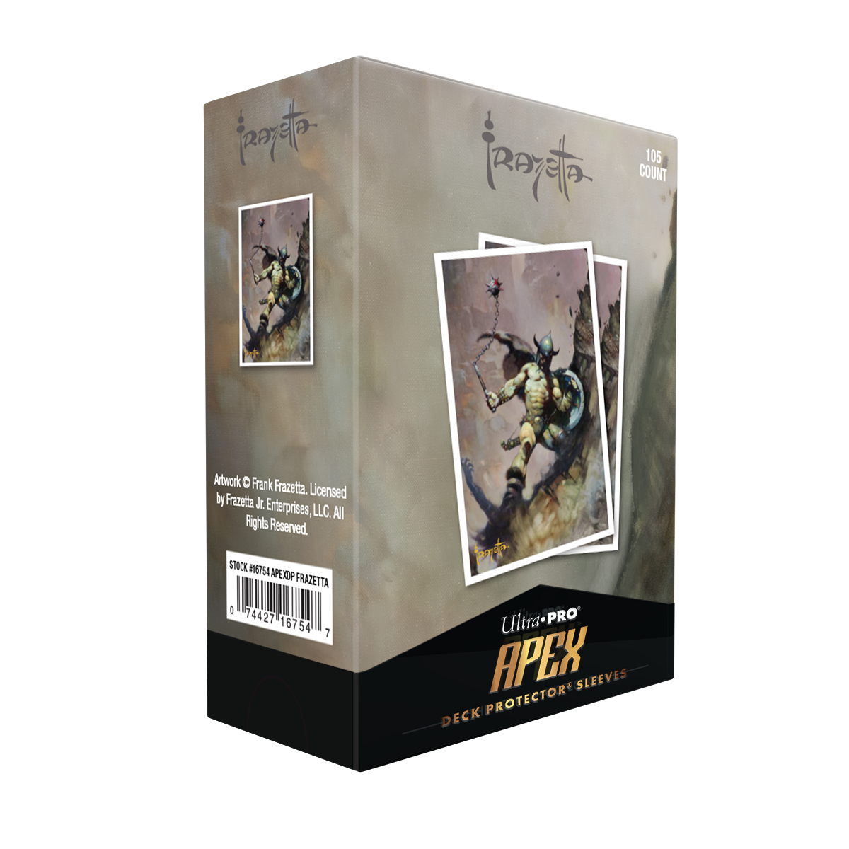 Ultra Pro - "Warrior with Ball and Chain" by Frank Frazetta - APEX DECK PROTECTOR® Sleeves
