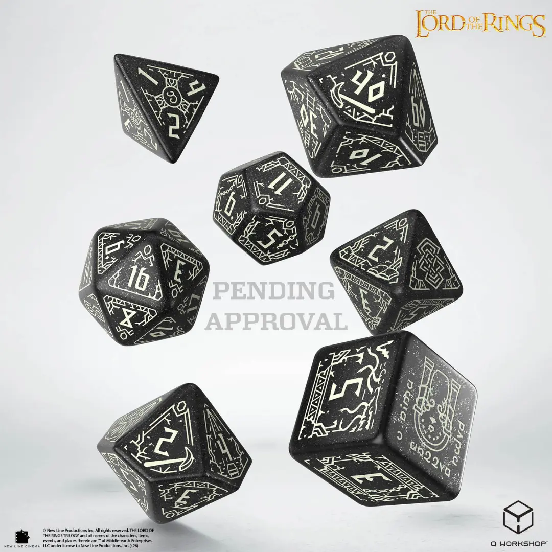 Q Workshop | Moria Dice Set | The Lord of the Rings