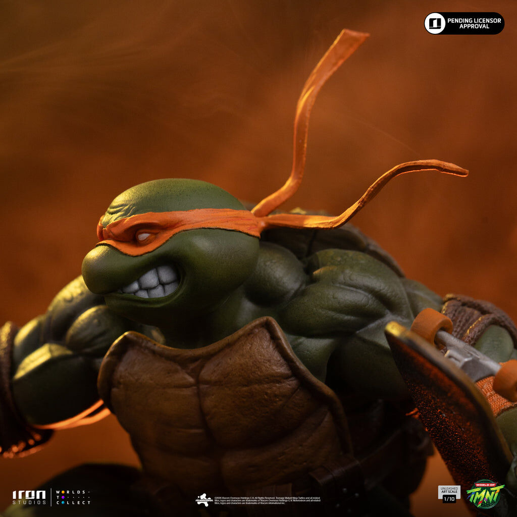 Iron Studios | Michelangelo Unleashed | Teenage Mutant Ninja Turtles Art Scale 1/10
