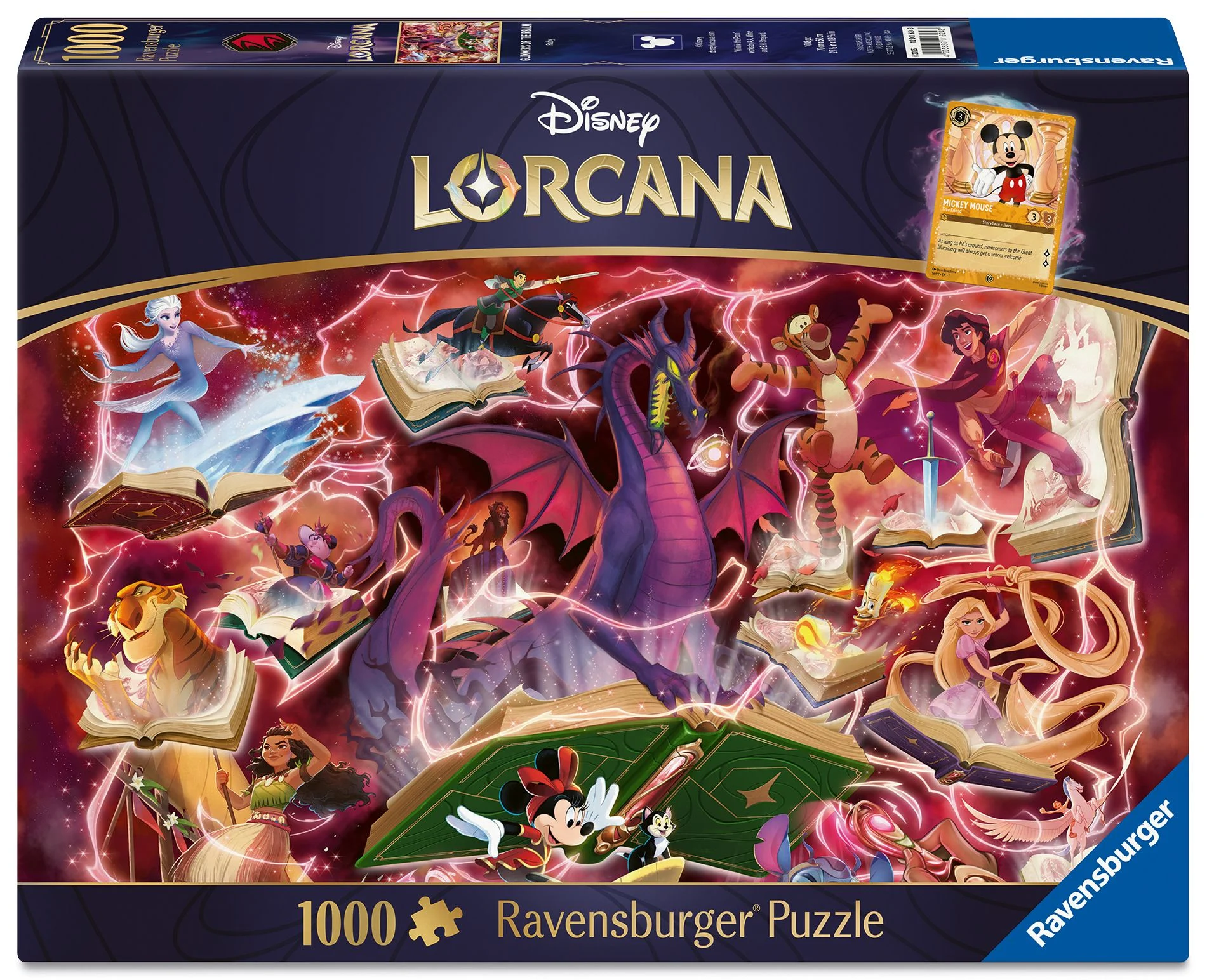 Ravensburger | Disney Lorcana Glimmers of the Realm Ruby | 1000 Teile Puzzle
