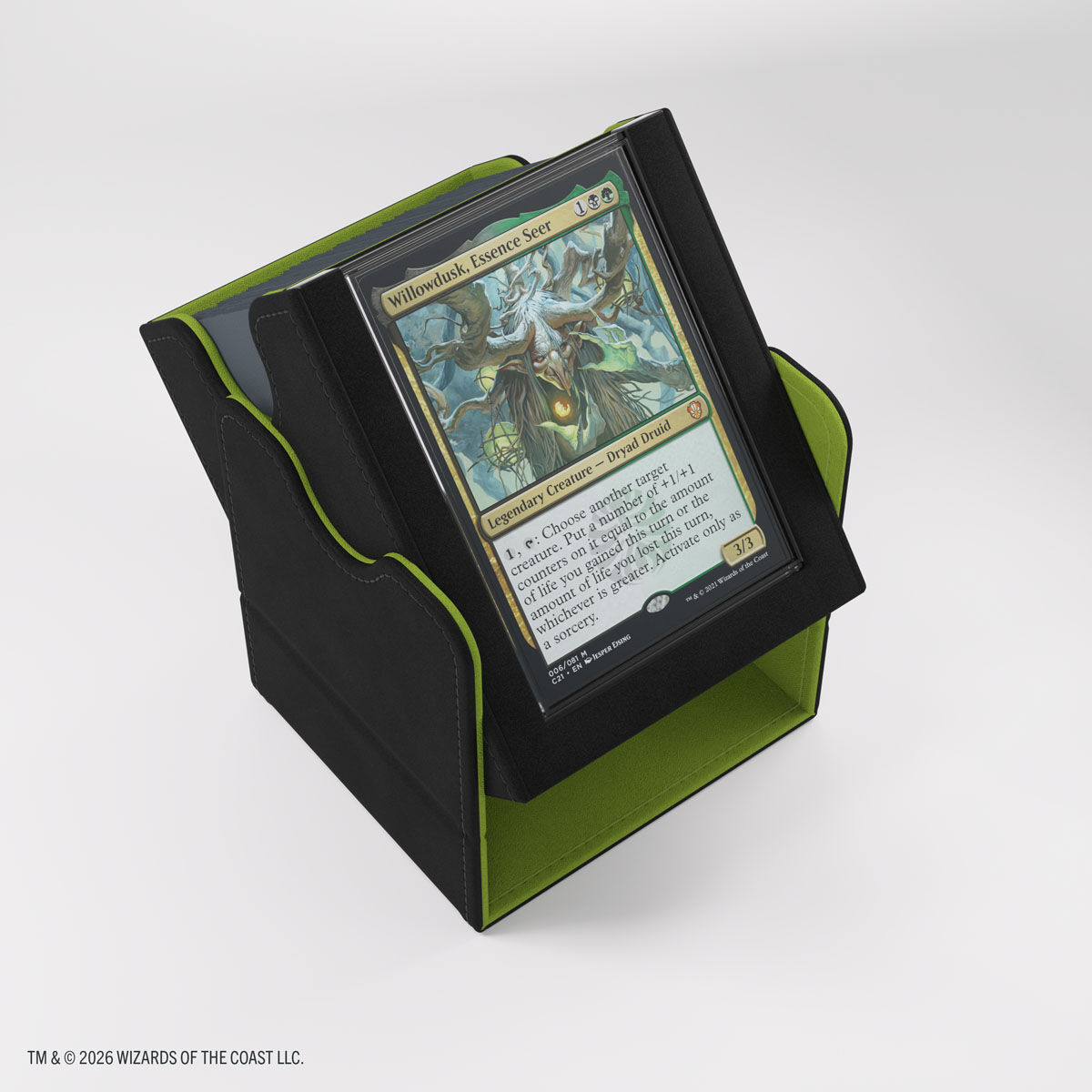 Gamegenic | Secrets of Strixhaven - Schwarz/Grün | Deckbox Squire Plus100+ XL