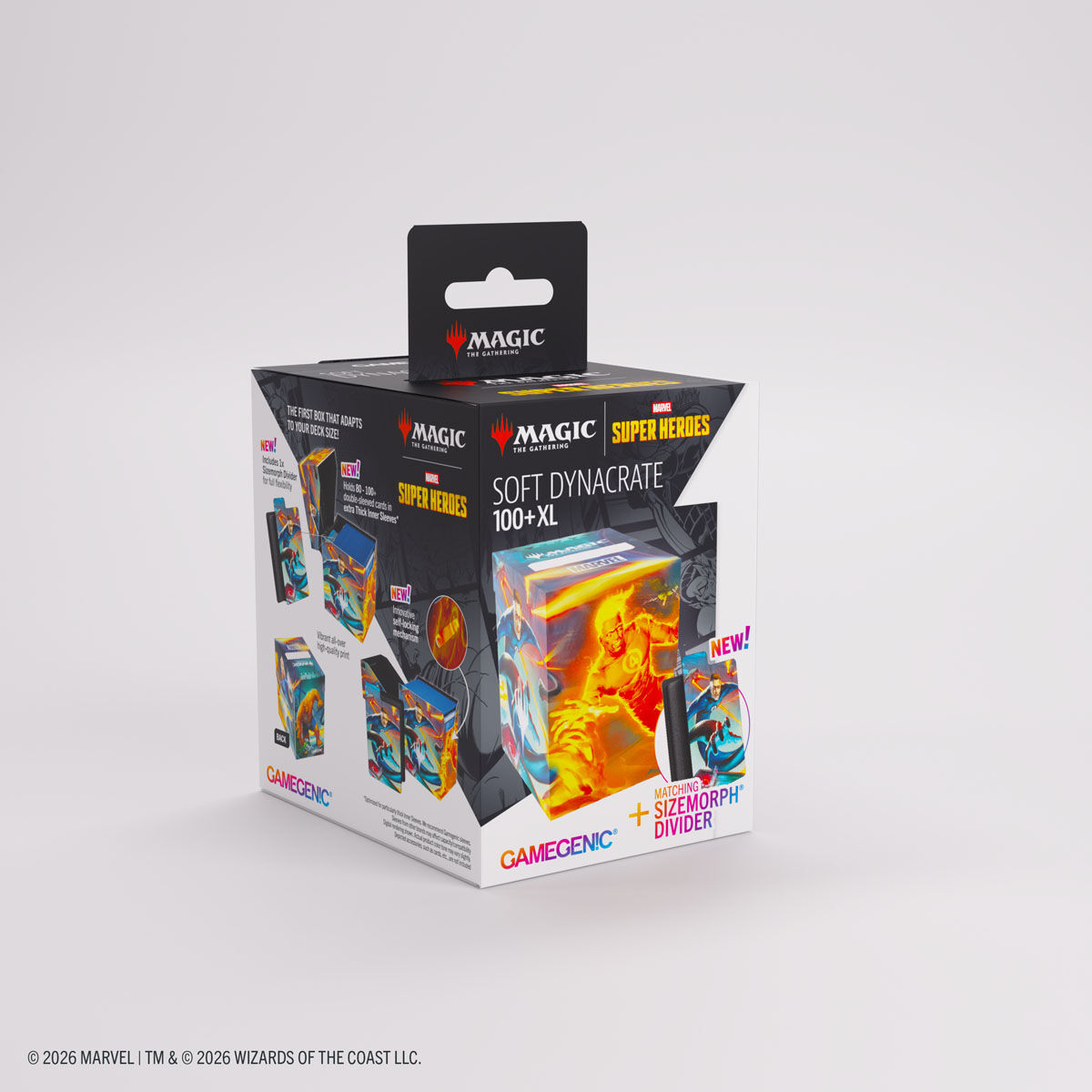 Gamegenic | Marvel Super Heroes - Fantastic 4 Unleashed | Deckbox Soft Dyna100+ XL
